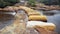 Creek Crossing on Sandstone Blocks