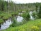 Creek and forest near Wawa Ontario Canada