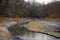 Creek meandering through the woods