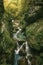 Creek and waterfall in Tolminska Korita, Slovenia