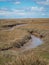 Creeks across expansive salt marshes, Blakeney National Nature Reserve, Norfolk
