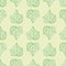 Creeping Plant Leaf Vector Background Pattern