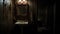 Creepy Bathroom Mirror In A Dark Southern Gothic Room
