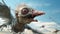 Creepy Bird Zombie: A Surreal And Playful Character Design In 32k Uhd