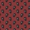 Creepy Christmas coffin seamless pattern on red background. Christmas digital paper