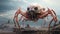 Creepy Desertpunk: A Surreal 3d Crab Zombie With Playful Character Designs