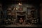 Creepy Dollhouse A dilapidated dollhouse with