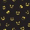 Creepy faces seamless background
