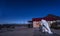 Creepy ghost sculpture installation in Rhyolite, Nevada