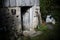 Creepy Old Barn Door Opening with Scary Wood and Frightening Entrance