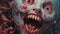 Creepy Undead Creature: A Closeup Of Weird Horror