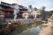 Cremation ceremony along the holy Bagmati River in Bhasmeshvar Ghat at Pashupatinath temple