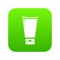 Creme tube icon green vector