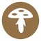 Cremini mushroom, icon icon