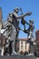 CREMONA, ITALY, 2016: The bronze statue of Antonio Stradivari by Floriano Bodini