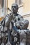 CREMONA, ITALY, 2016: The detail of bronze statue of Antonio Stradivari by Floriano Bodini