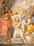 CREMONA, ITALY, 2016: The fresco of Baptism of Christ in Chiesa di San Agostino