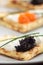 Crepes with caviar