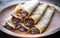 Crepes with chocolate cream