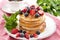 Crepes with fresh berries.