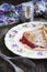 Crepes with lingonberry jam