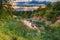 Crepuscular Rays over Littlemill Quarry