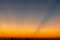 Crepuscular Rays from a sunset over Brooklyn