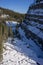 Crescent Falls Canyon in winter season