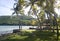 Crescent Industry undeveloped beach gazebo hut Bequia St. Vincent and the Grenadines Caribbean Sea