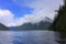 Crescent Lake and Storm King Mountain, Olympic National Park, UNESCO World Heritage Site, Pacific Northwest, Washington, USA