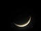 Crescent Lunar Moon phase at 10% illumination