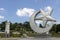 The crescent moon and star at the entrance of Istana Bukit Serene in Johor Bahru, Malaysia