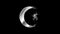 Crescent moon and star Religious symbol Particles Animation,