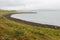 Crescent shaped rocky beach in Skye, Scotland