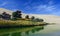 The Crescent Spring in Dunhuang,China