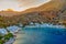 Crete, Greece: Loutro village paradisiacal view of beach and sea.