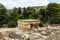 CRETE, GREECE - November 2, 2017: ancient ruines of famouse Knossos palace at Crete