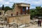 CRETE, GREECE - November, 2017: ancient ruines of famouse Knossos palace at Crete