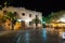 CRETE,HERAKLION-JULY 25:The basilica of St. Titus at night on July 25,2014 in Heraklion on the Crete island, Greece.