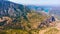 Crete mountain landscape, top view.