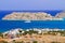 Crete scenery with Spinalonga island