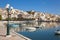 Crete,Sitia,View of boats at harbour