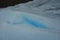 Crevasse filled with water on Perito Moreno Glacier