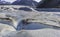 A Crevasse in the Gilkey Glacier in the Juneau Alaska Icefield
