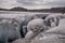 Crevasse in Solheimajokull Glacier, Iceland