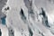 Crevasses close up in Denali National Park, Alaska