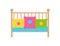 Crib Young Child Bed with Barred or Latticed Sides