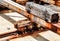 Cribbing and Metal Beams: Cargo Port