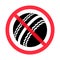 Cricket ball icon, equipment element closeup design, sport object vector illustration