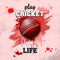 Cricket ball icon. Play cricket. Sport is life